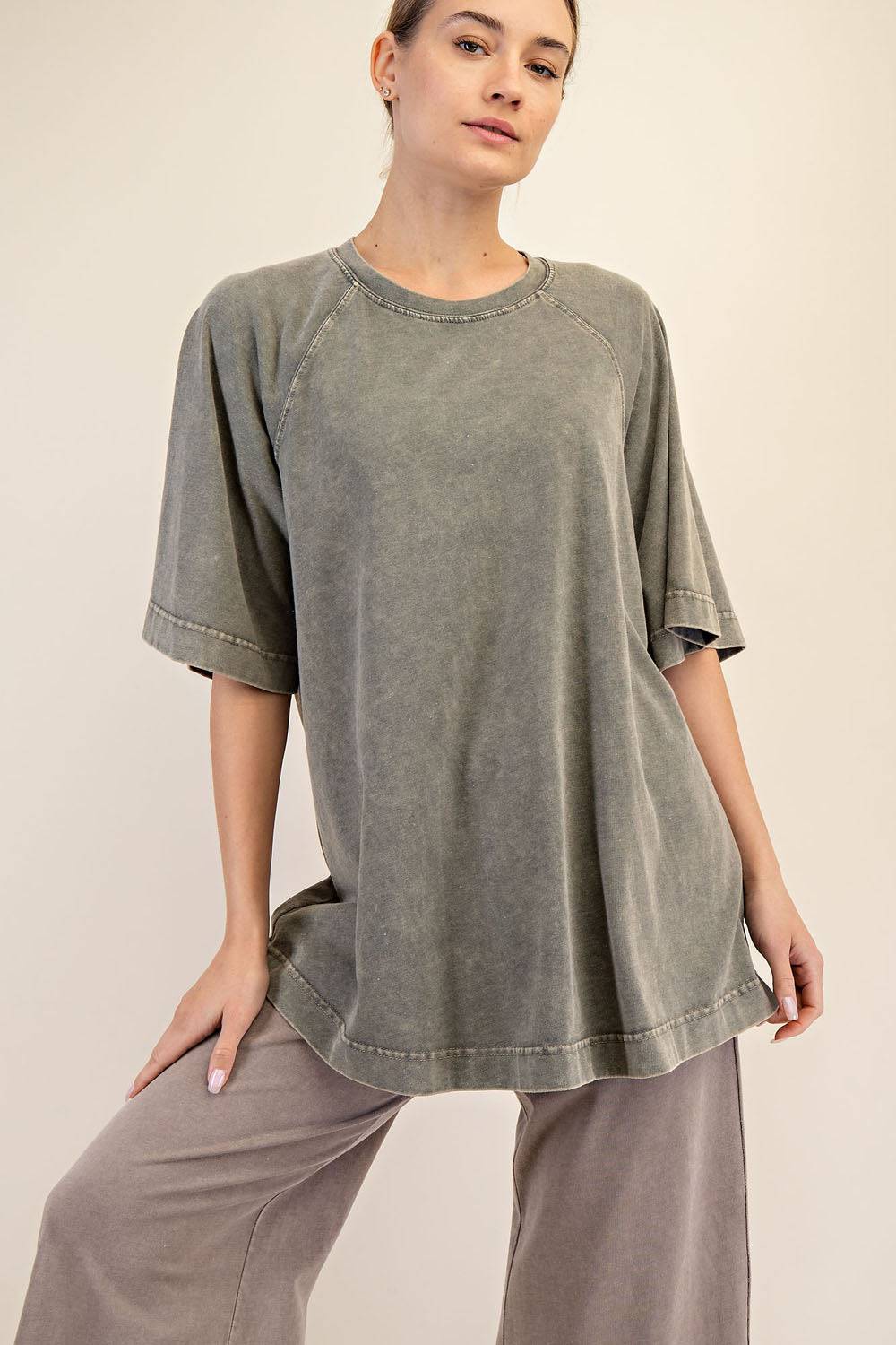 Cotton Poly Tunic Top - Hype Up