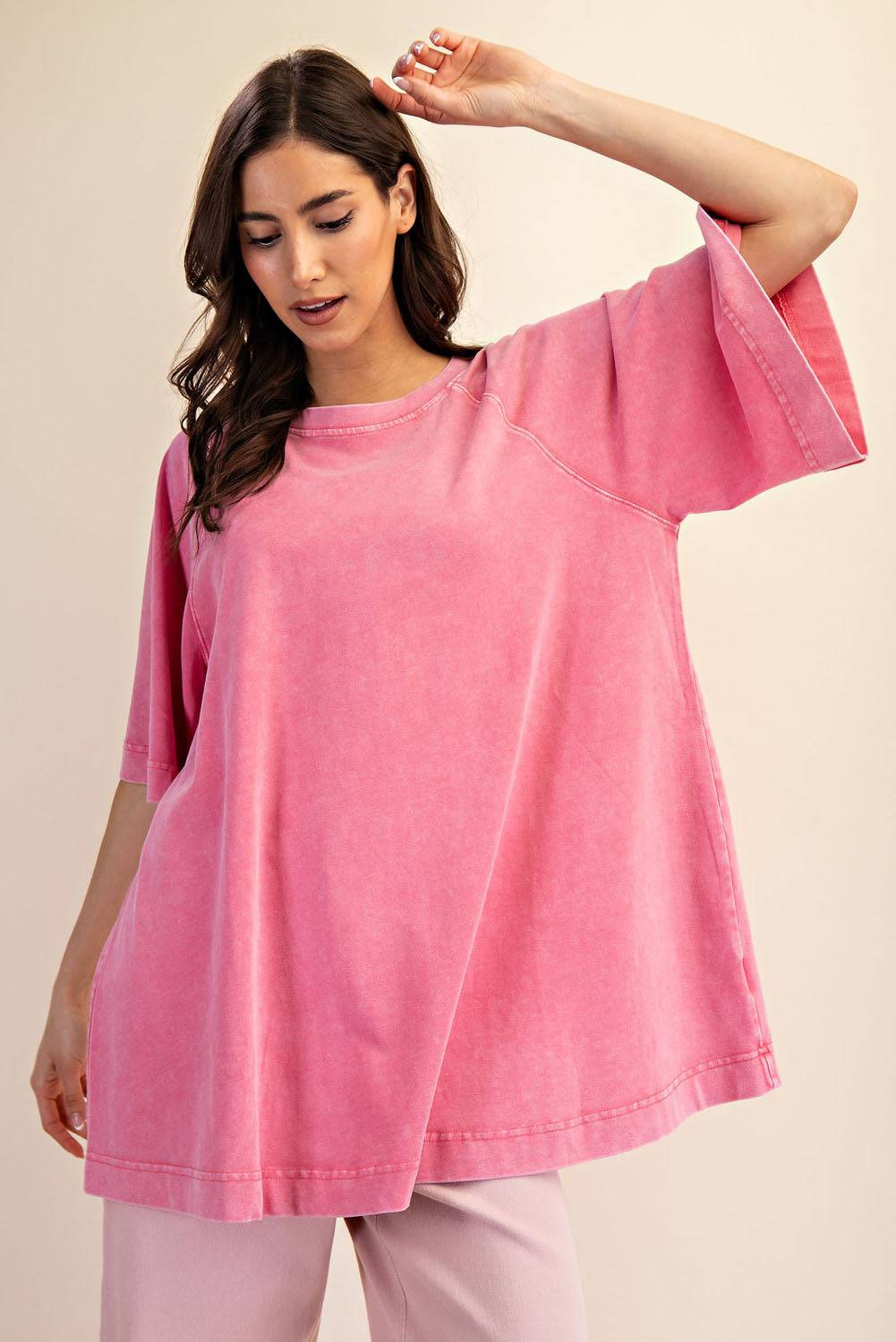 Cotton Poly Tunic Top - Hype Up
