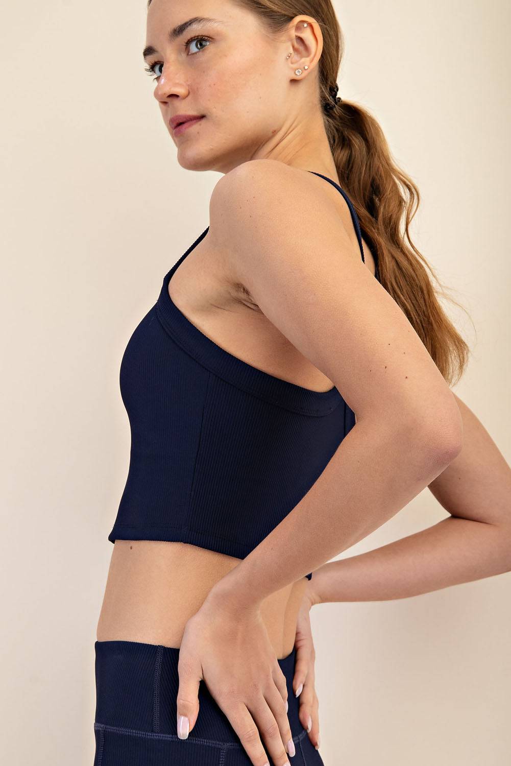 Nylon Rib Racerback Tank - Hype Up