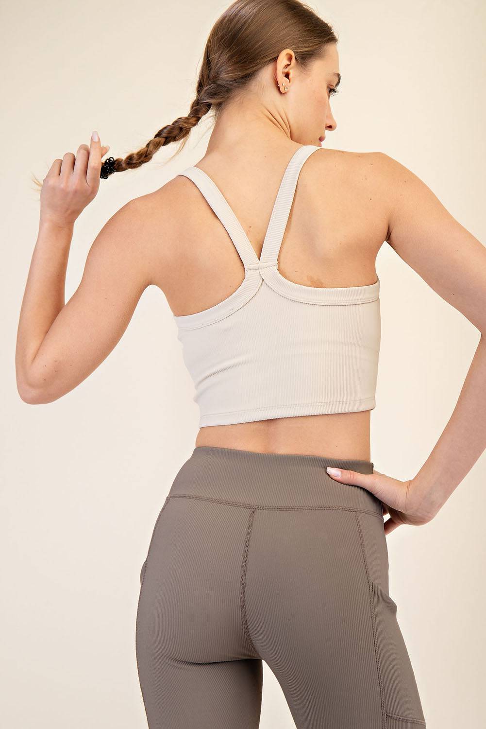 Nylon Rib Racerback Tank - Hype Up