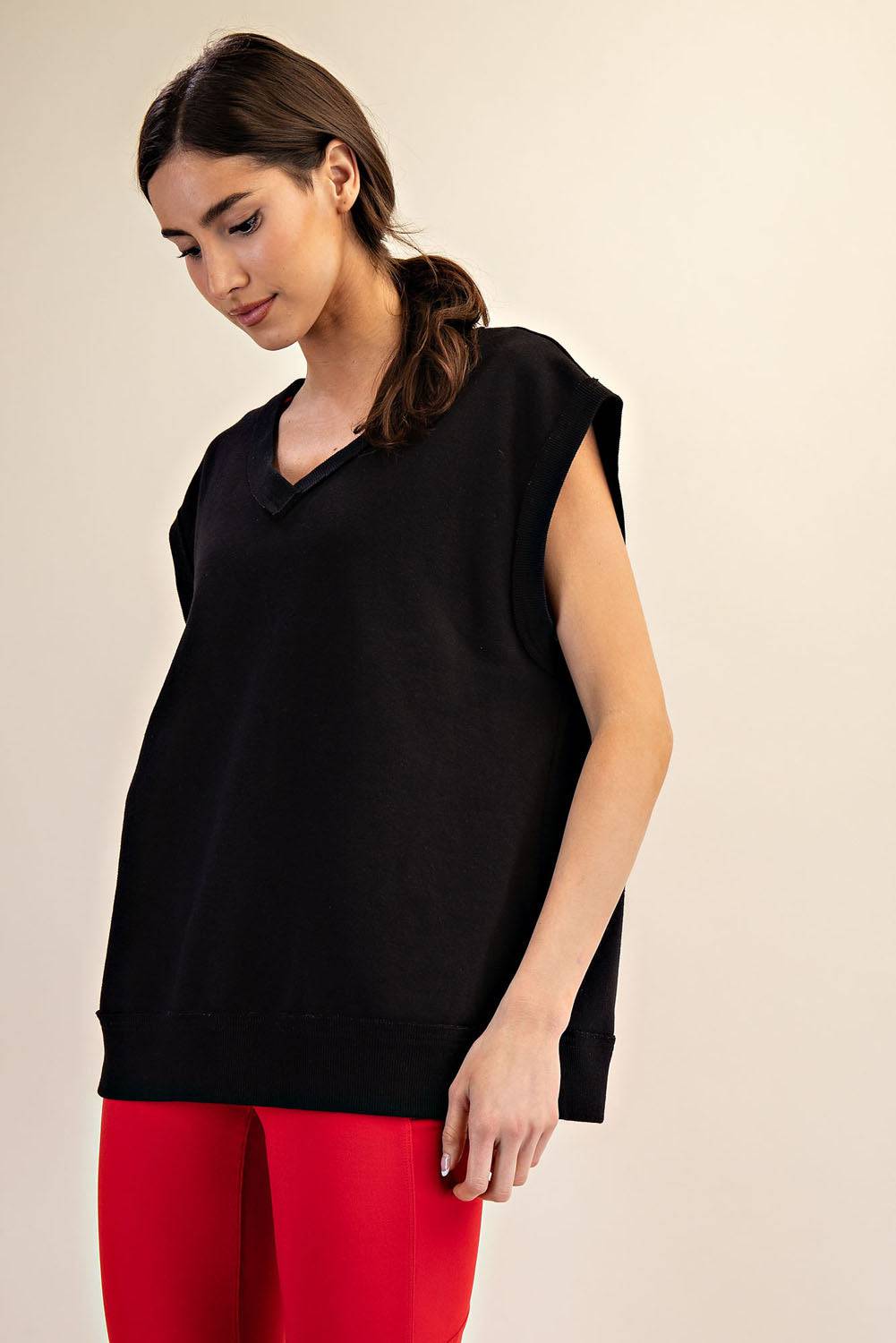 French Terry Oversized Vest - Hype Up