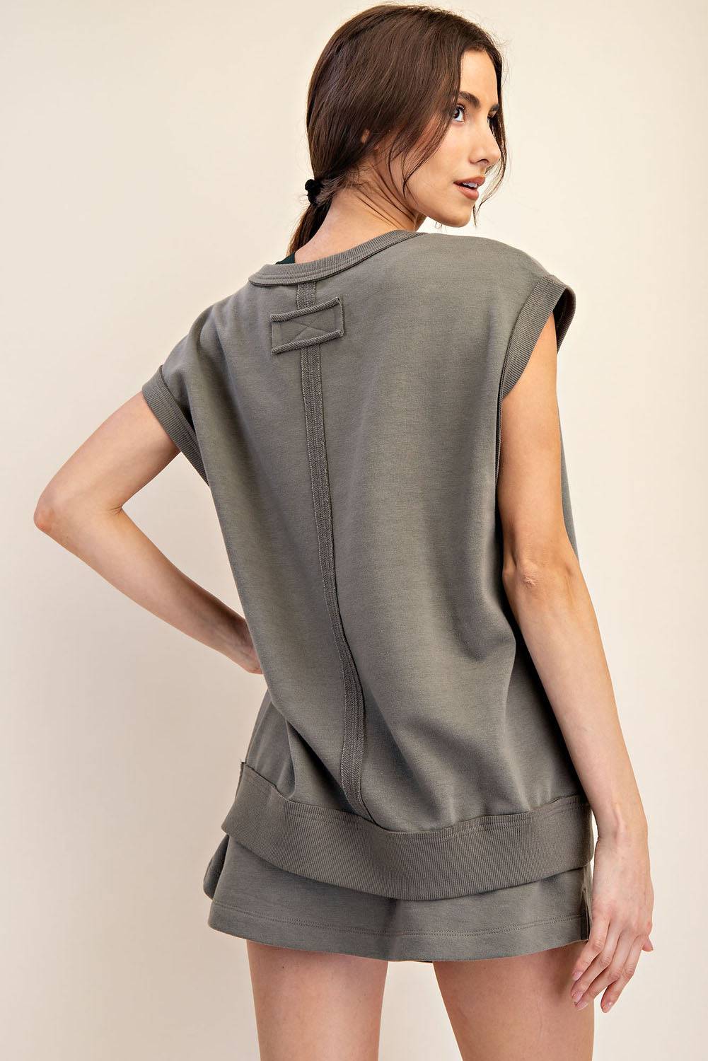 French Terry Oversized Vest - Hype Up