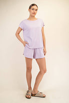 Viscose Modal Boat Neck Top - Hype Up