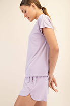 Viscose Modal Boat Neck Top - Hype Up