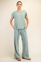 Viscose Modal Boat Neck Top - Hype Up