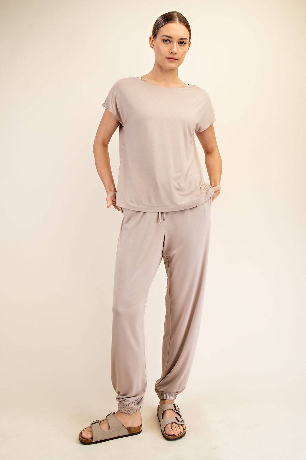 Viscose Modal Boat Neck Top - Hype Up