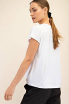 Viscose Modal Boat Neck Top - Hype Up