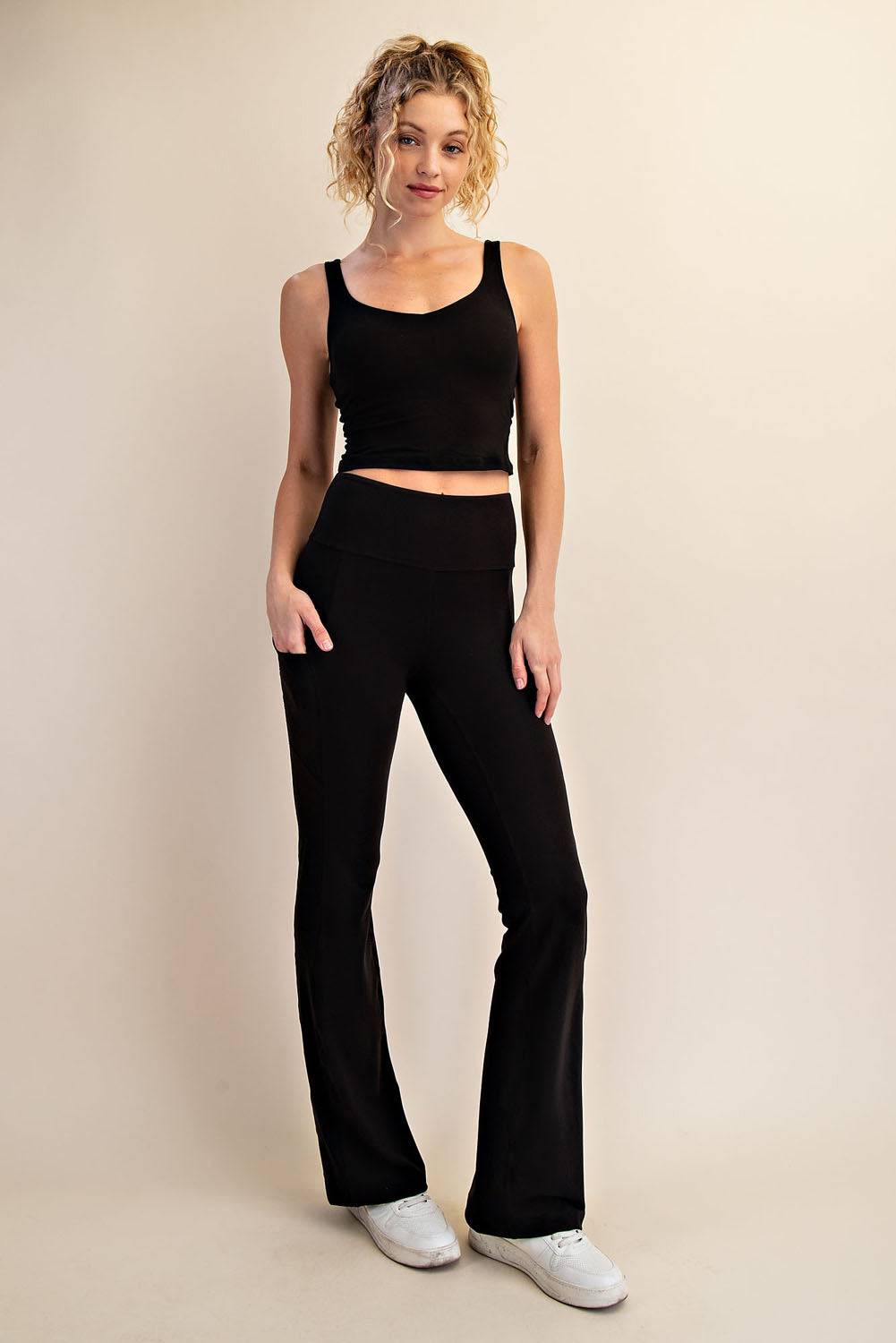 V-Neck Yoga Top - Hype Up