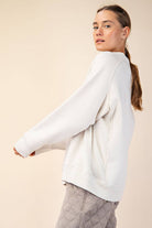 French Terry Crew Neck Sweatshirt - Hype Up