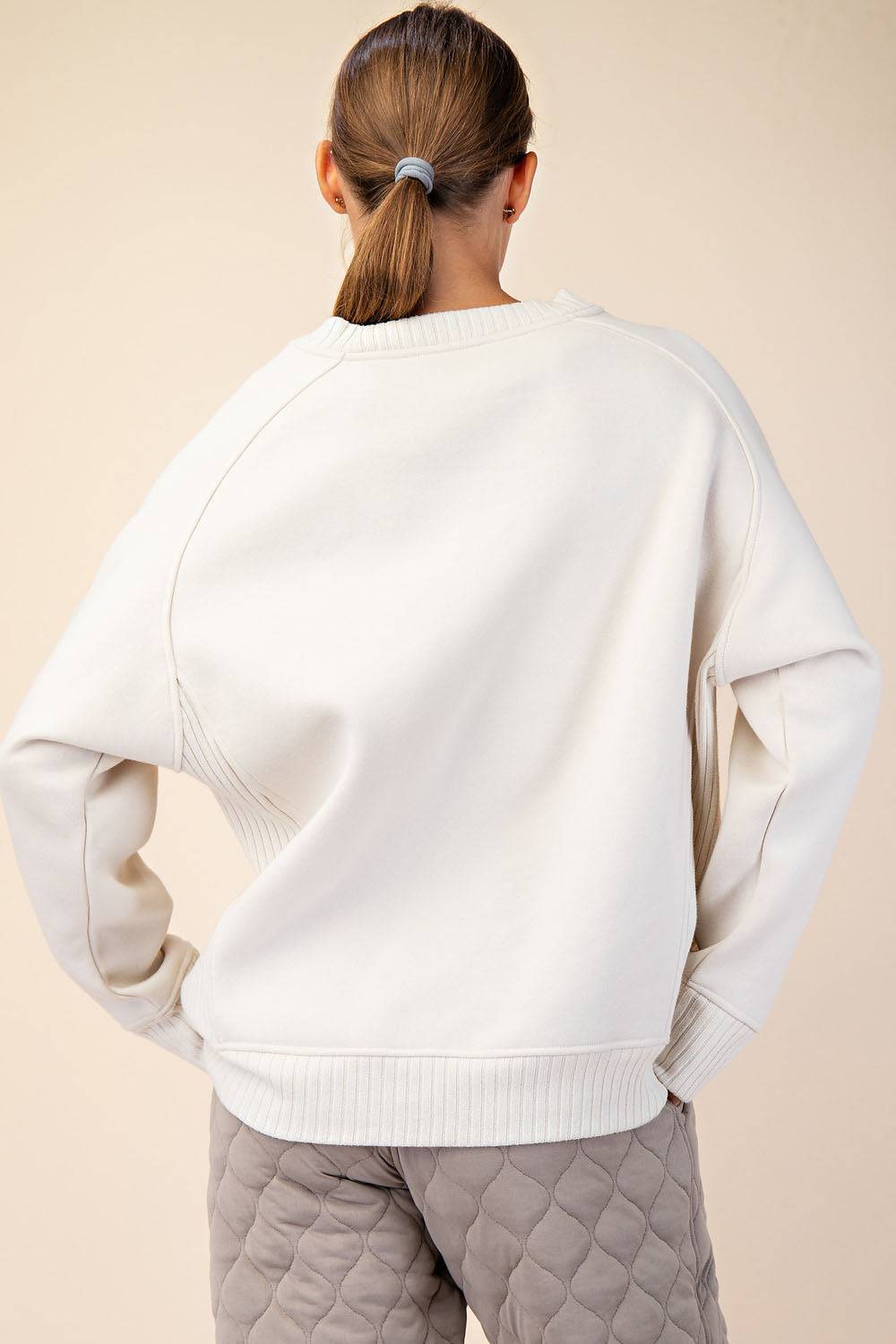 French Terry Crew Neck Sweatshirt - Hype Up