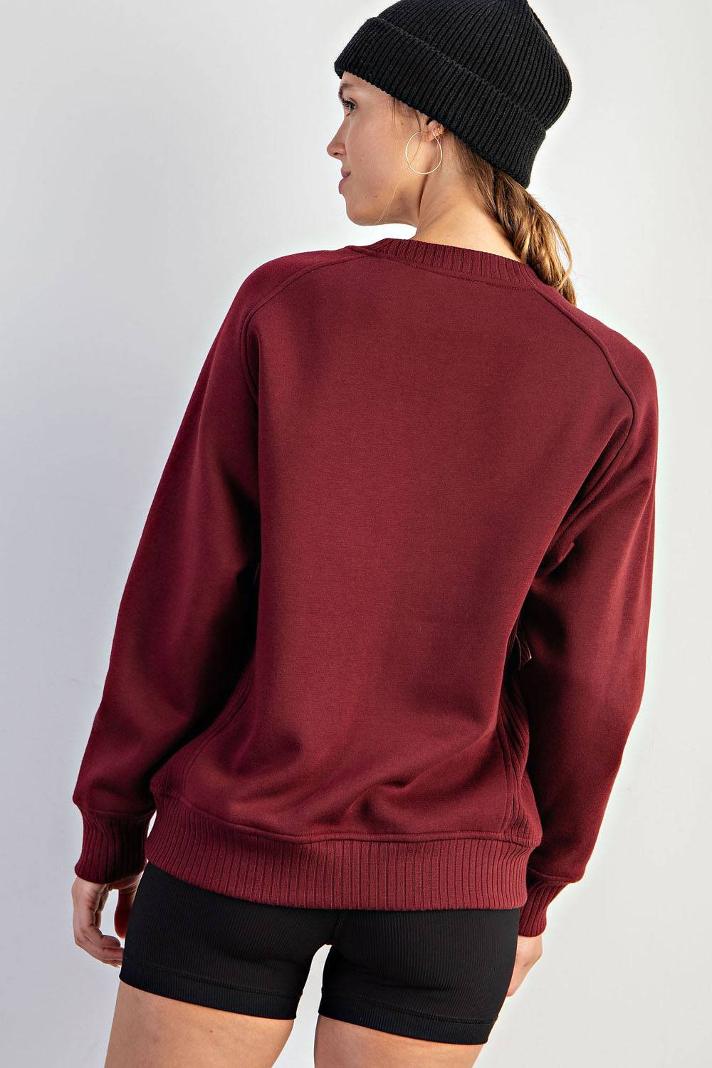 French Terry Crew Neck Sweatshirt - Hype Up