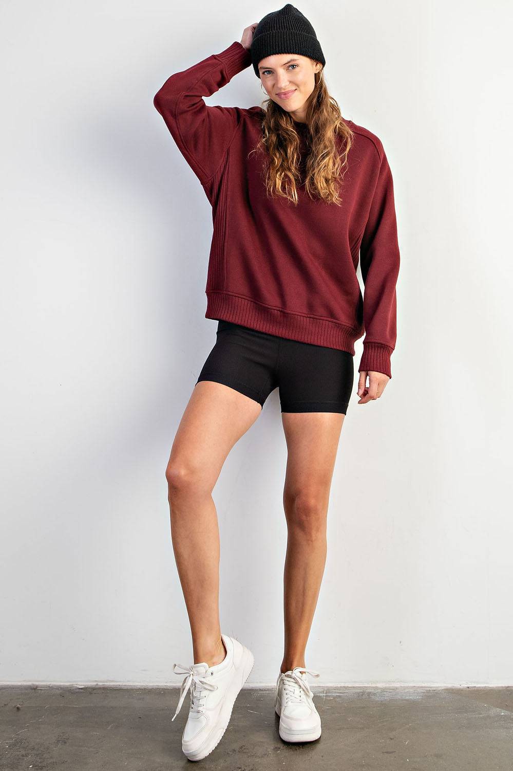 French Terry Crew Neck Sweatshirt - Hype Up