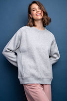 French Terry Crew Neck Sweatshirt - Hype Up