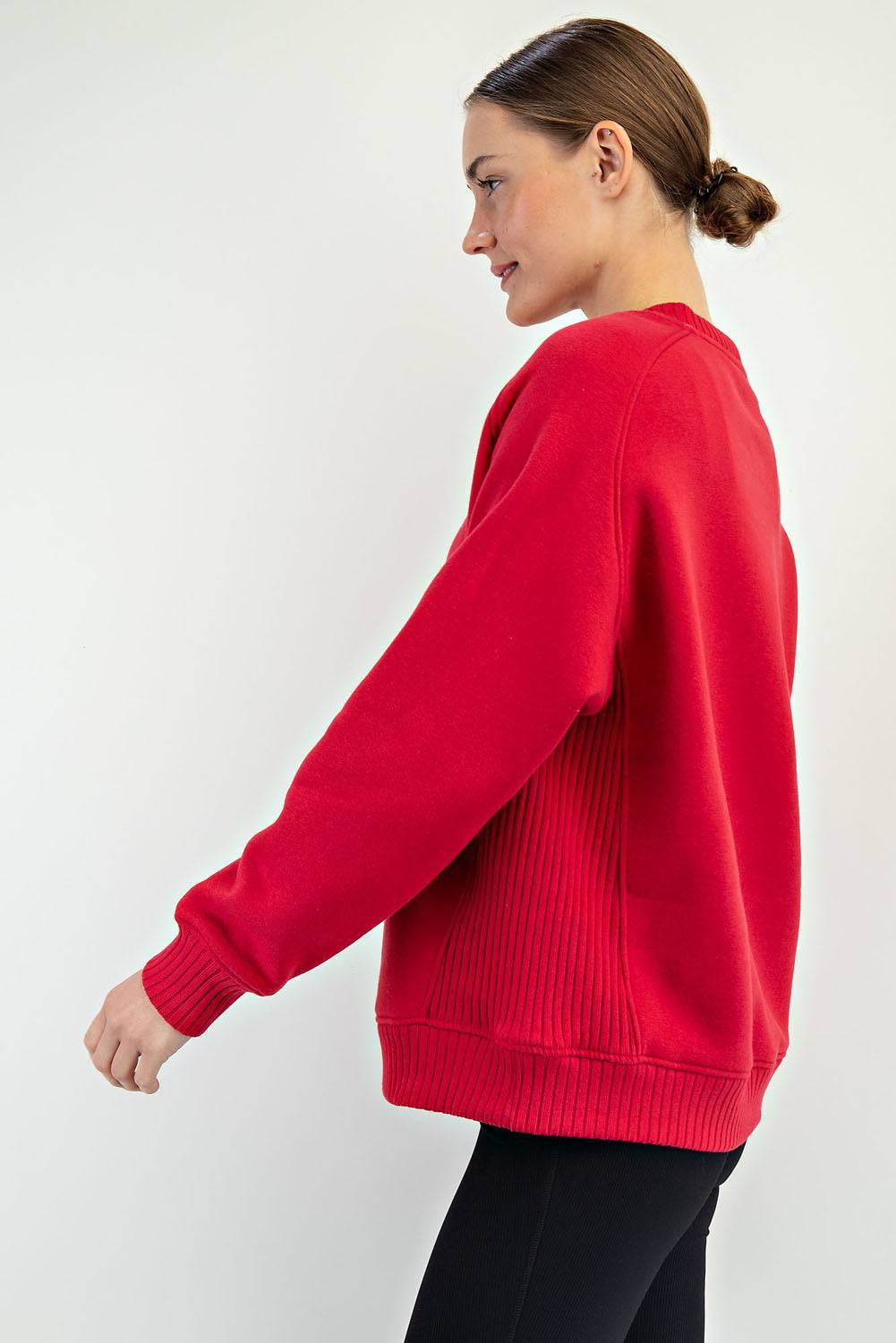 French Terry Crew Neck Sweatshirt - Hype Up