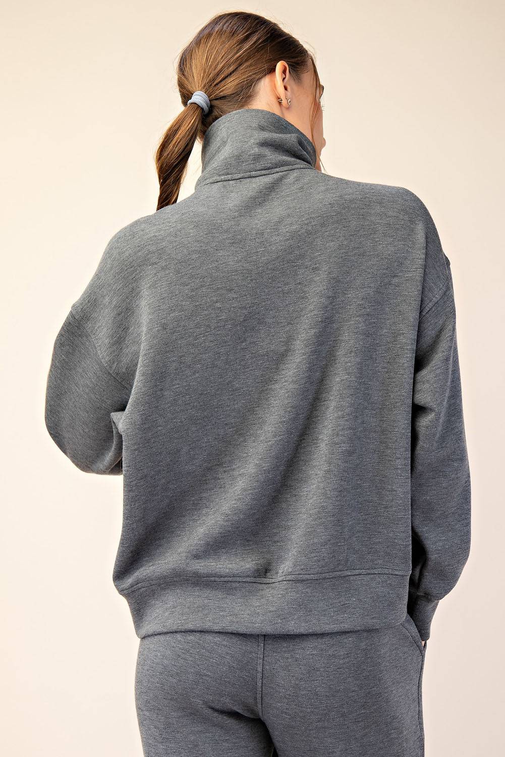 Modal Scuba Quarter Zip Pullover - Hype Up