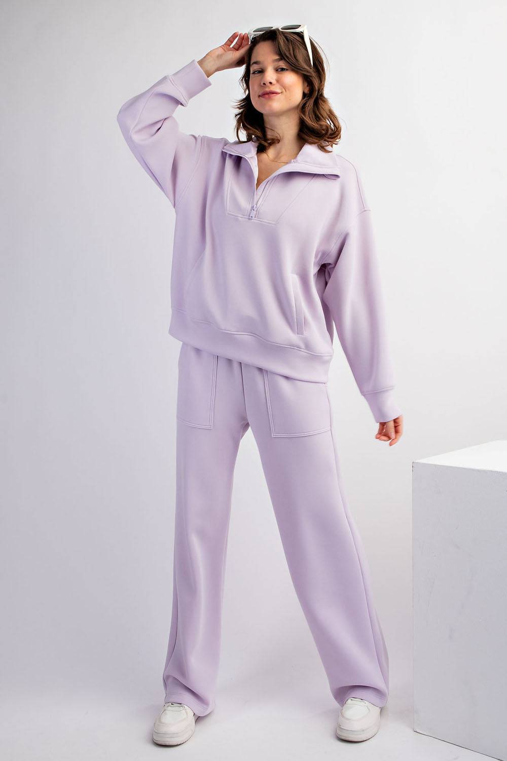 Modal Scuba Quarter Zip Pullover - Hype Up