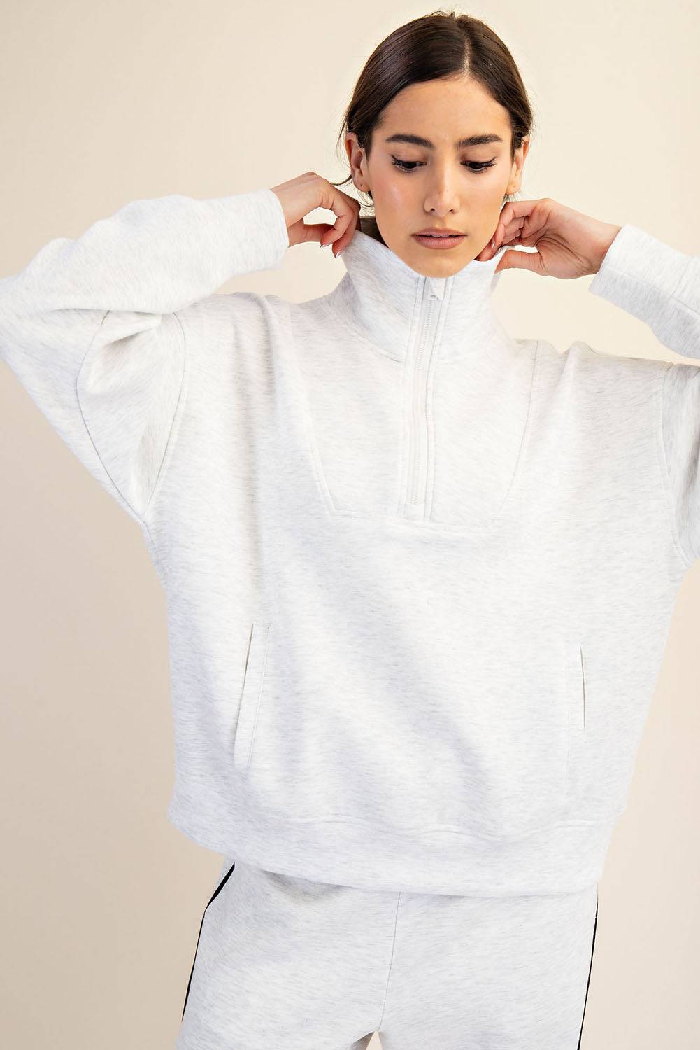 Modal Scuba Quarter Zip Pullover - Hype Up