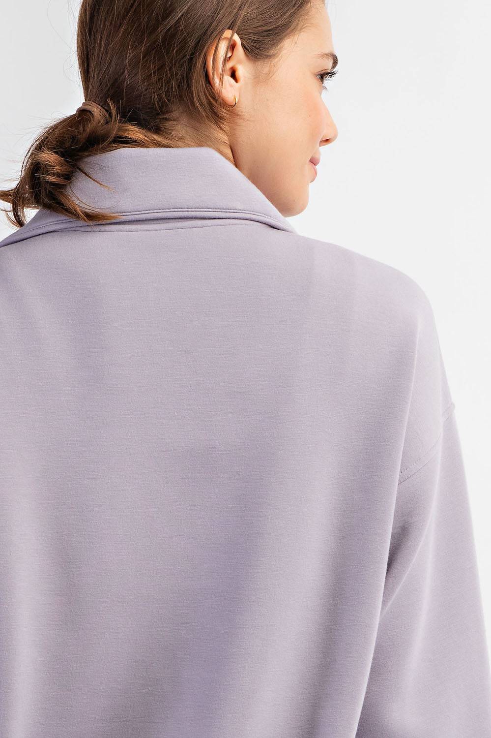 Modal Scuba Quarter Zip Pullover - Hype Up