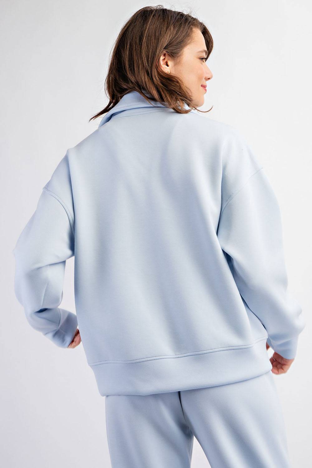 Modal Scuba Quarter Zip Pullover - Hype Up
