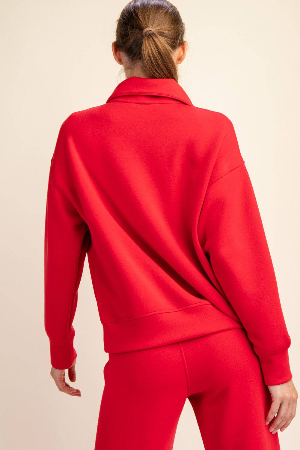 Modal Scuba Quarter Zip Pullover - Hype Up