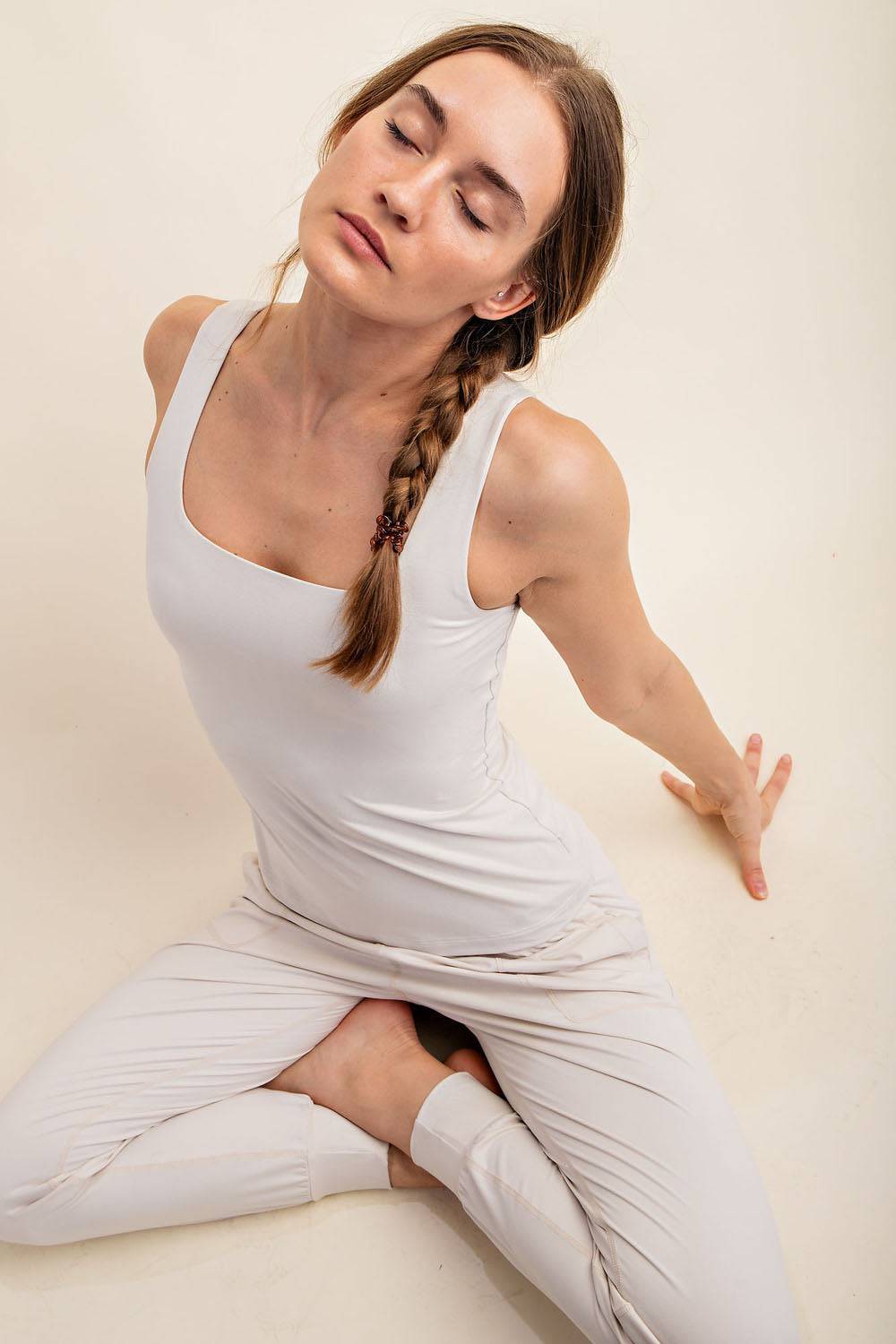 Basic Square Neck Tank Top - Hype Up