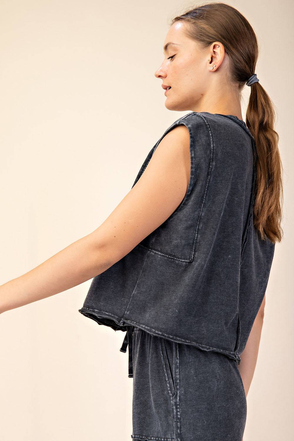 Cotton Poly Sleeveless Tank - Hype Up