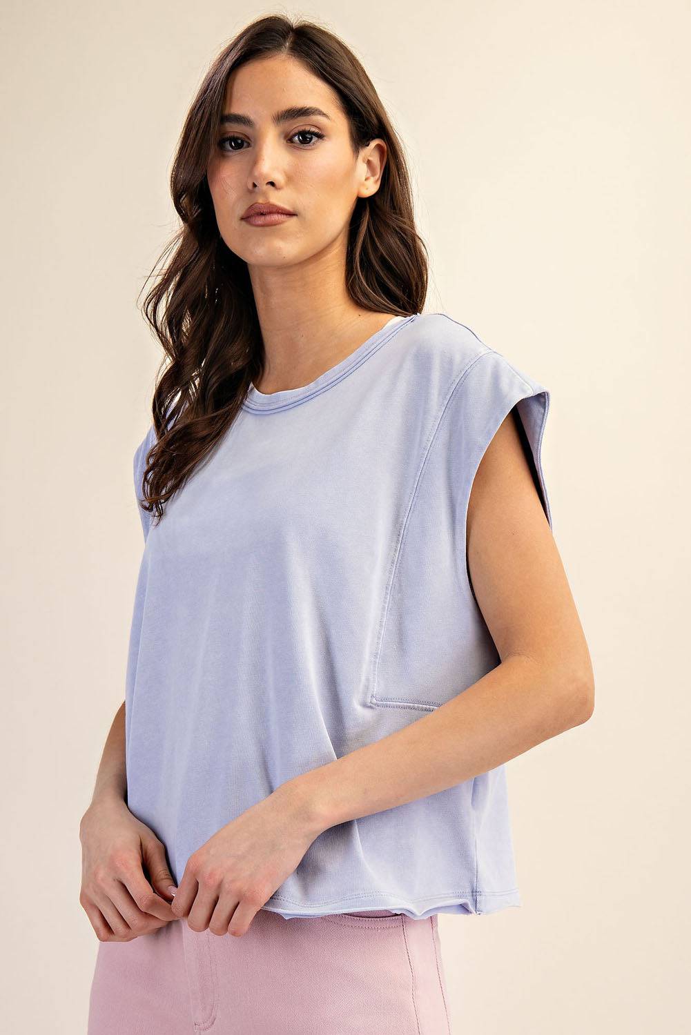 Cotton Poly Sleeveless Tank - Hype Up