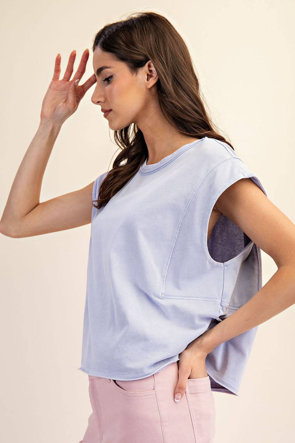 Cotton Poly Sleeveless Tank - Hype Up