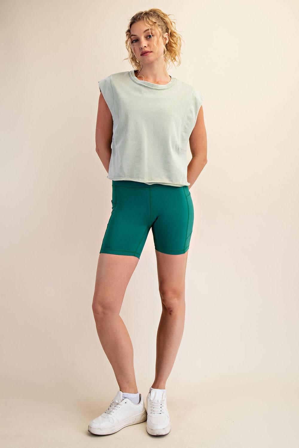 Cotton Poly Sleeveless Tank - Hype Up