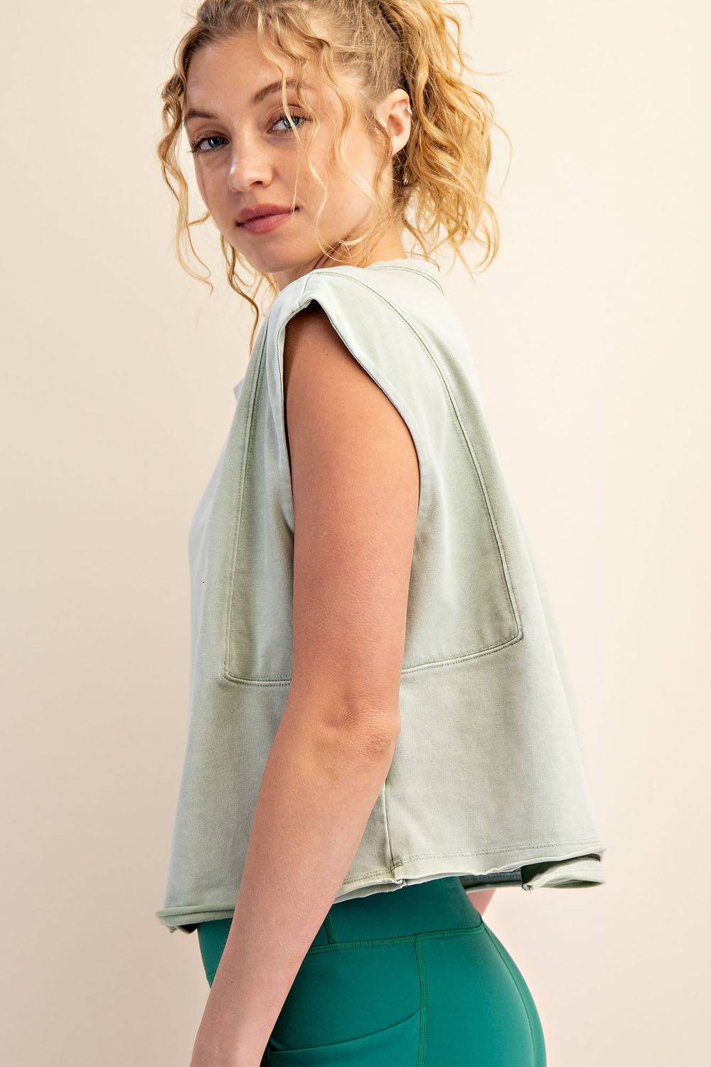 Cotton Poly Sleeveless Tank - Hype Up