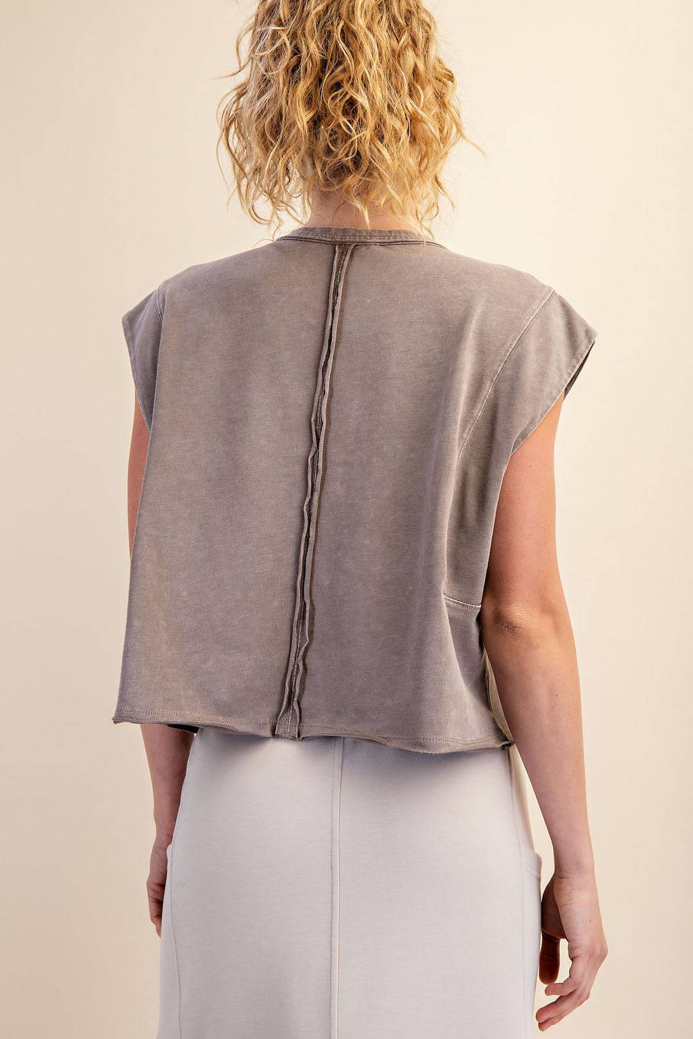 Cotton Poly Sleeveless Tank - Hype Up