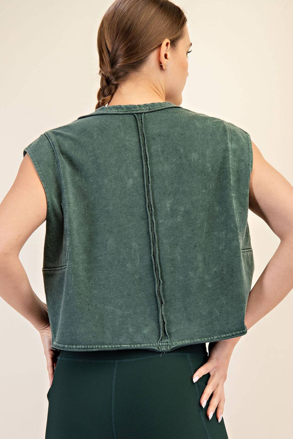 Cotton Poly Sleeveless Tank - Hype Up