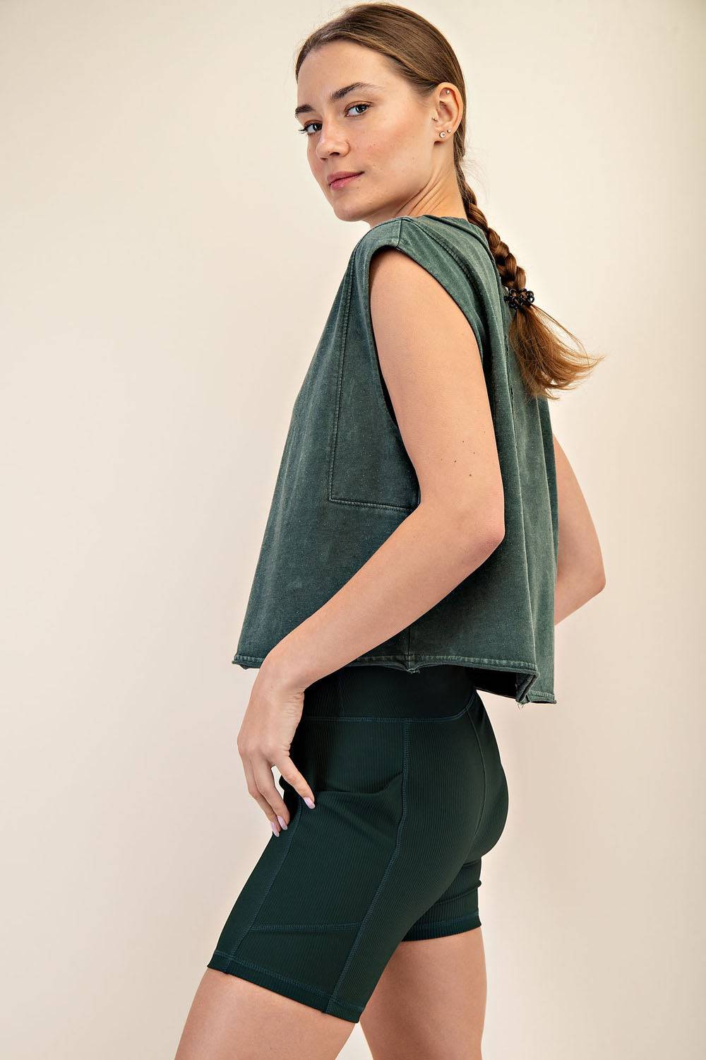 Cotton Poly Sleeveless Tank - Hype Up