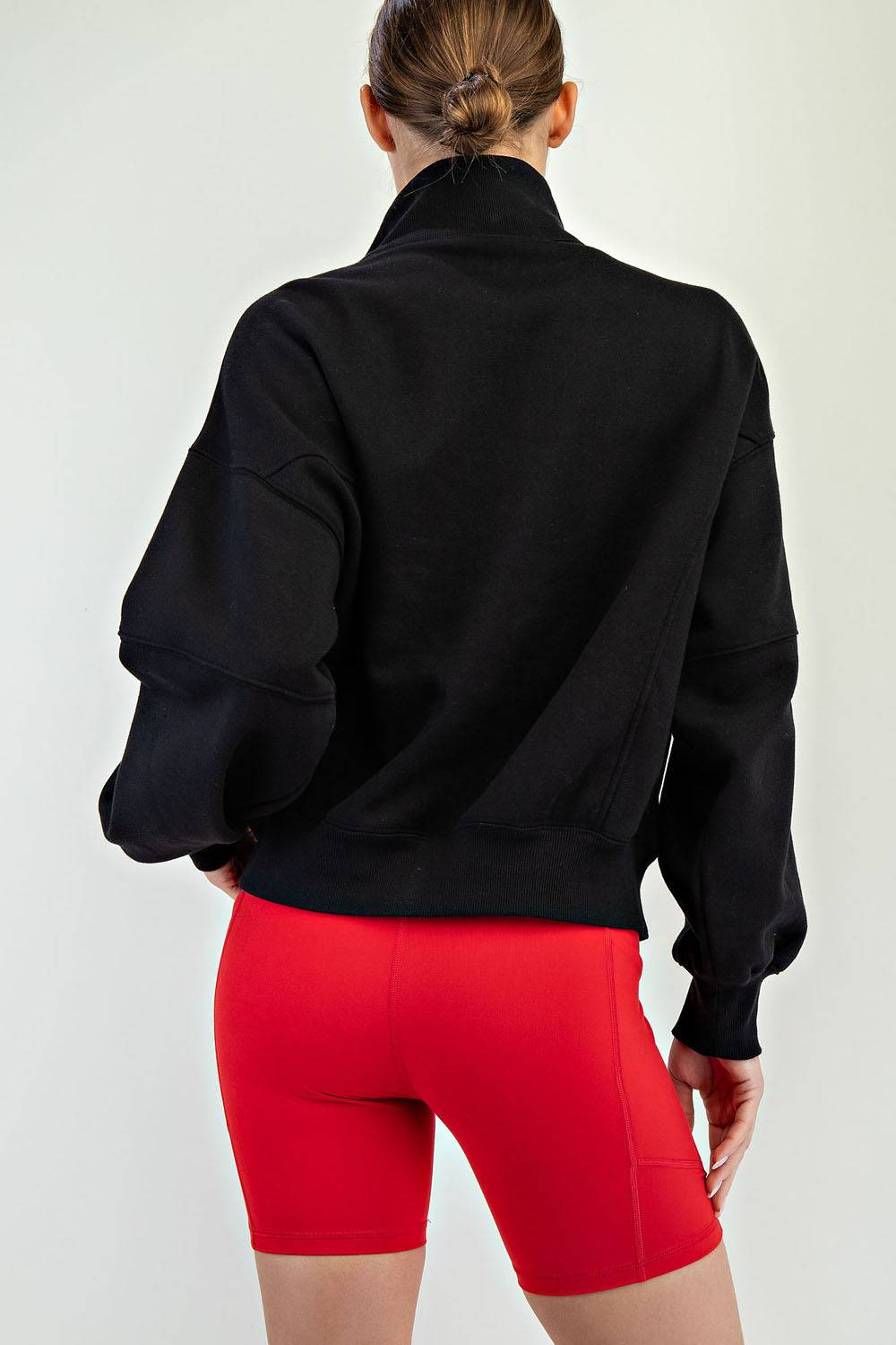 Fleece Quarter Zip Top - Hype Up