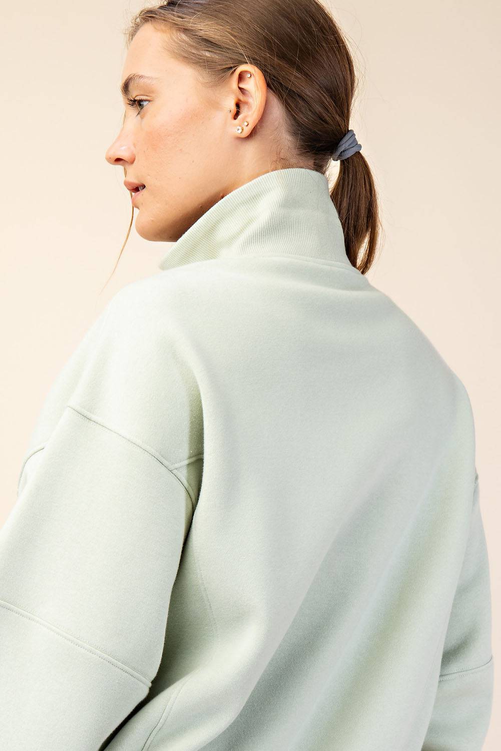 Fleece Quarter Zip Top - Hype Up