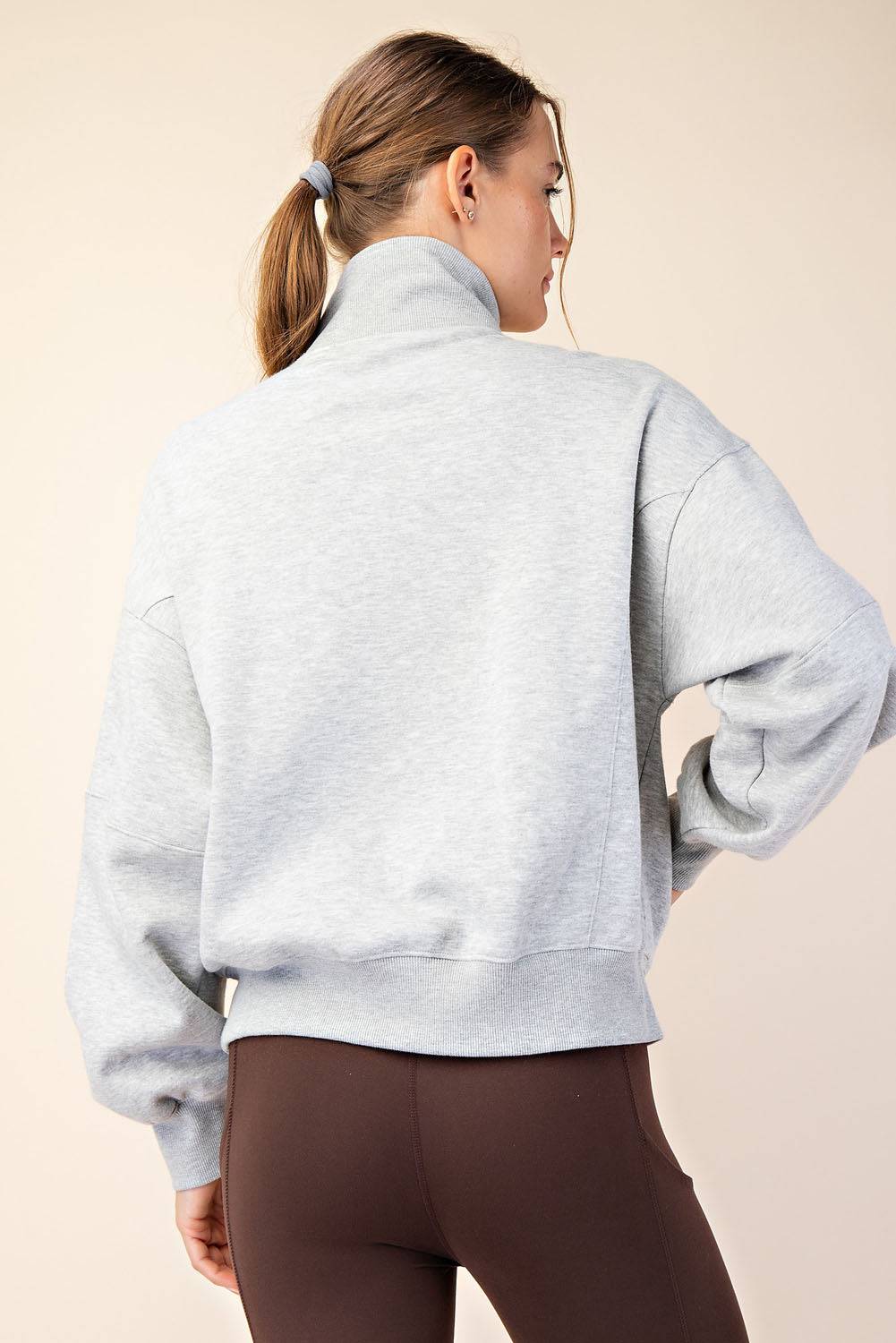 Fleece Quarter Zip Top - Hype Up