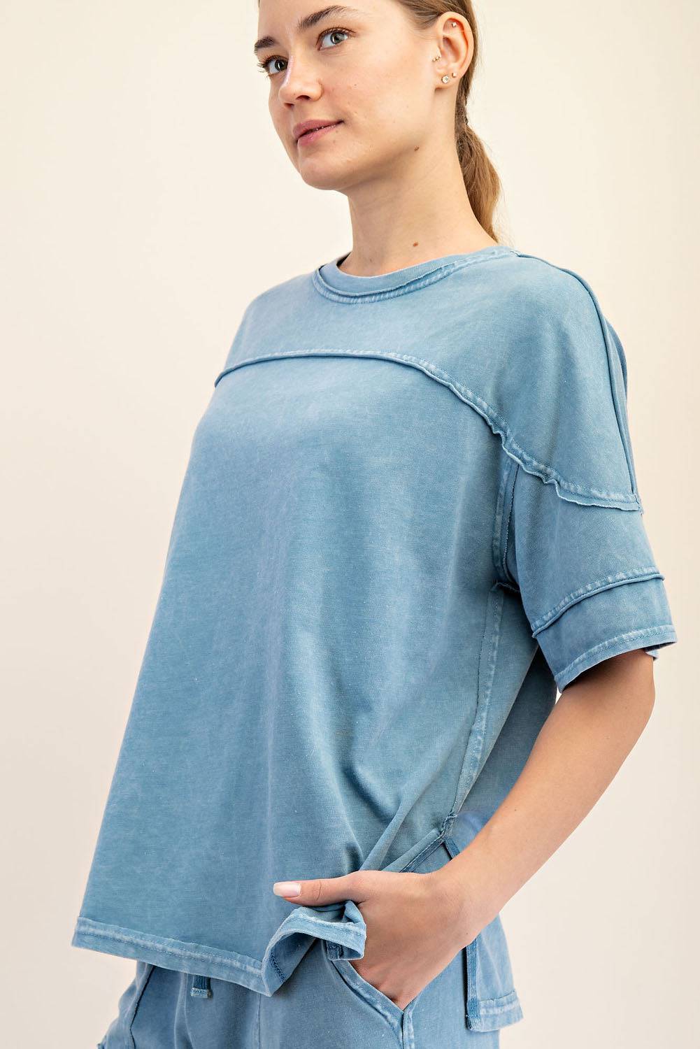 Cotton Poly Top - Hype Up