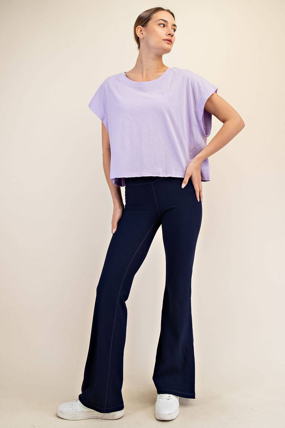 Cotton Slub Open Back Top - Hype Up