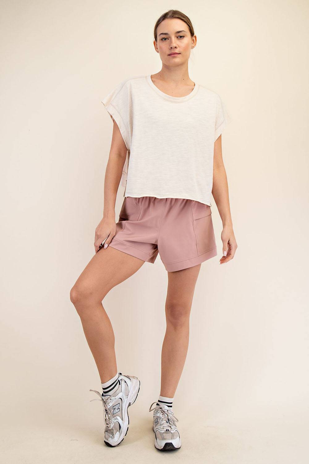 Cotton Slub Open Back Top - Hype Up