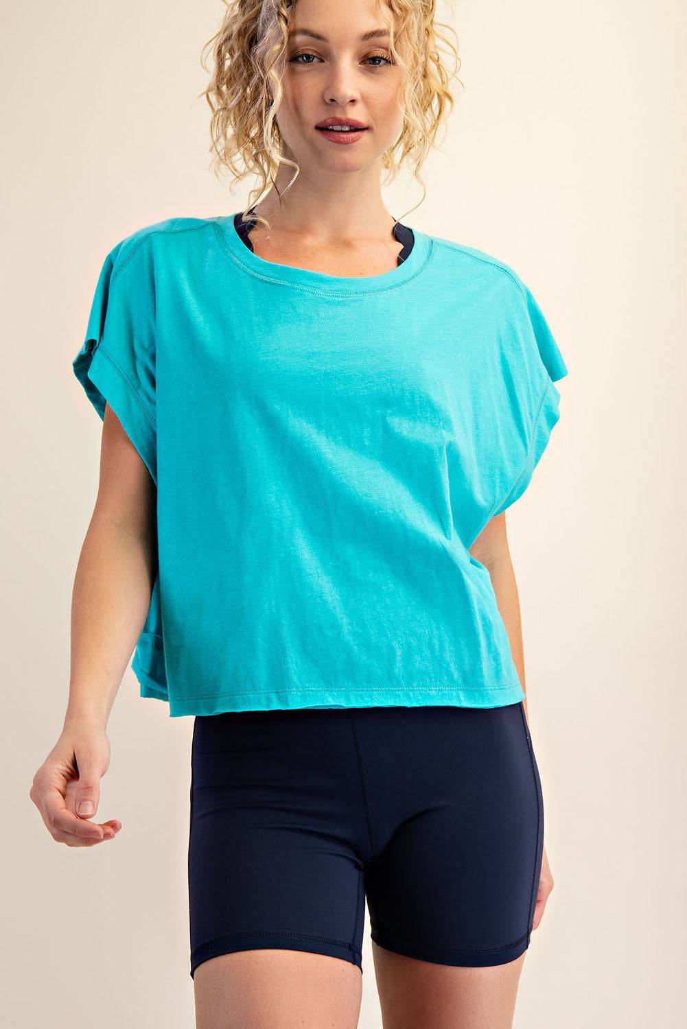 Cotton Slub Open Back Top - Hype Up