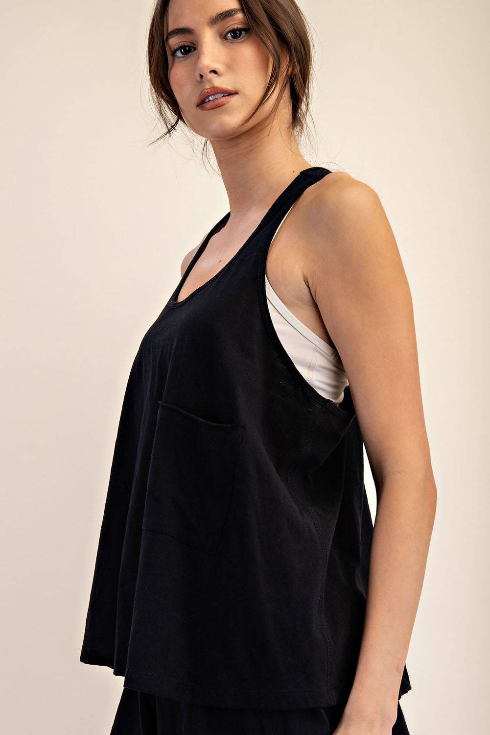 Cotton Slub Sleeveless Top - Hype Up