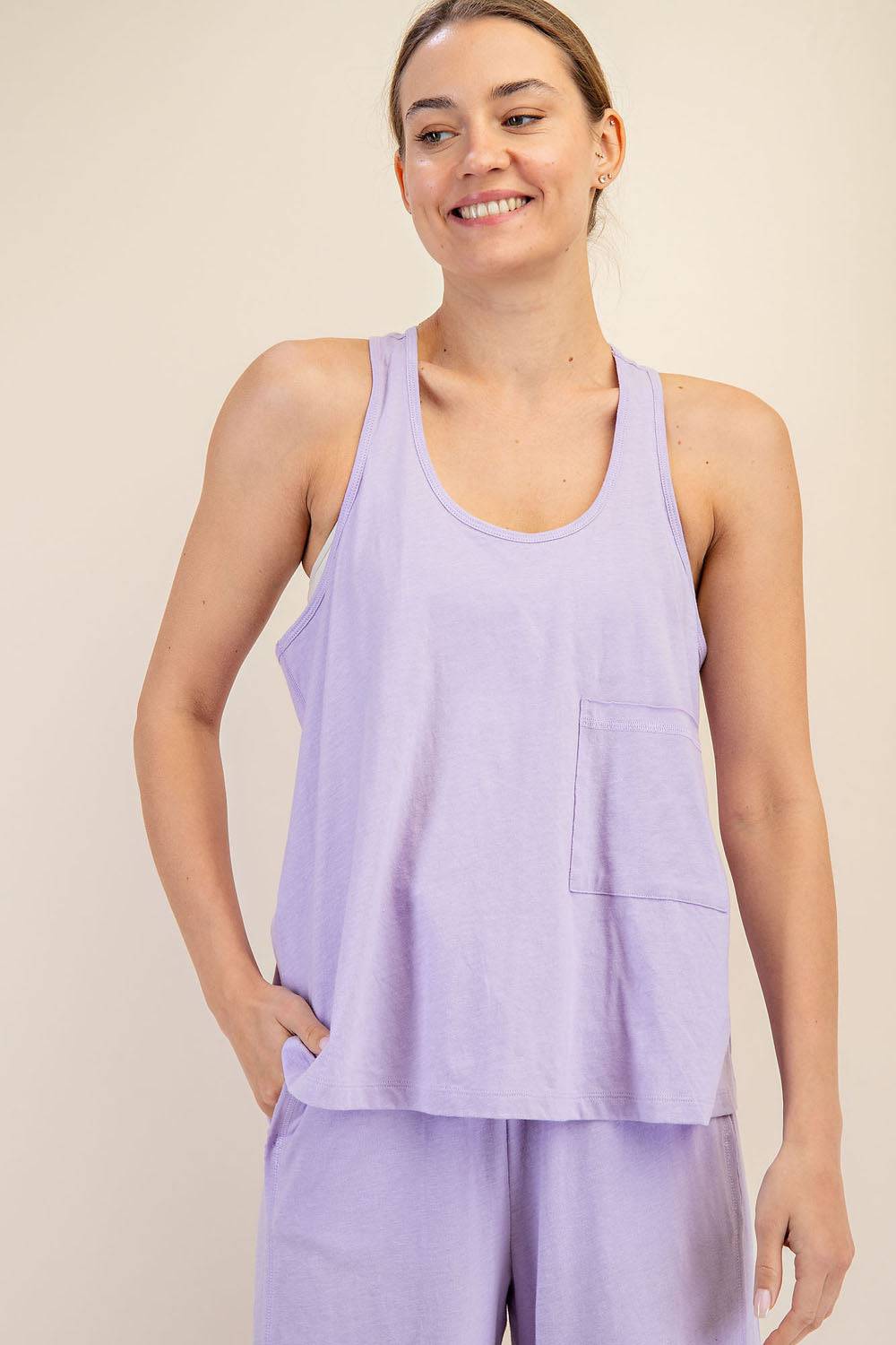 Cotton Slub Sleeveless Top - Hype Up