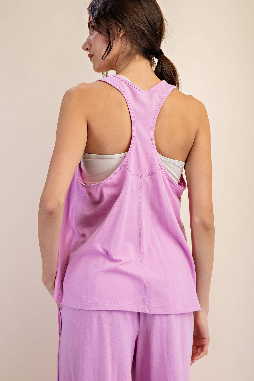 Cotton Slub Sleeveless Top - Hype Up