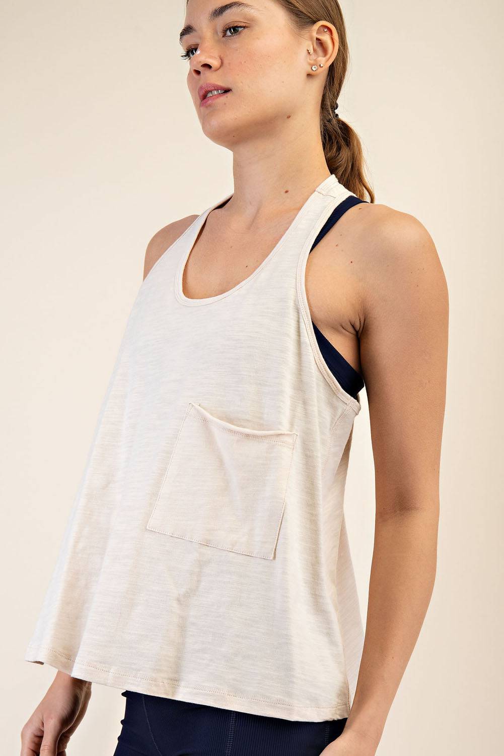 Cotton Slub Sleeveless Top - Hype Up