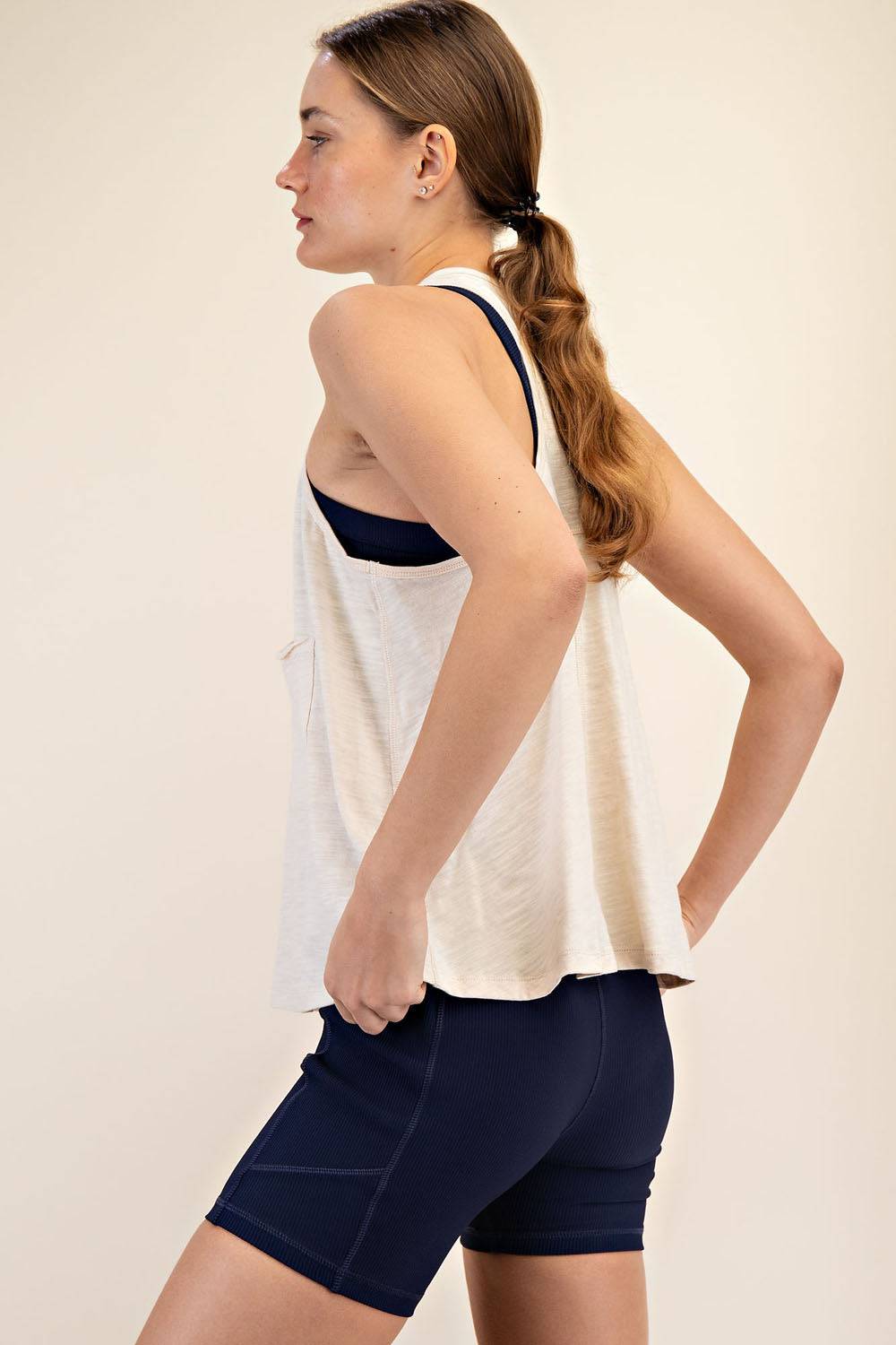 Cotton Slub Sleeveless Top - Hype Up