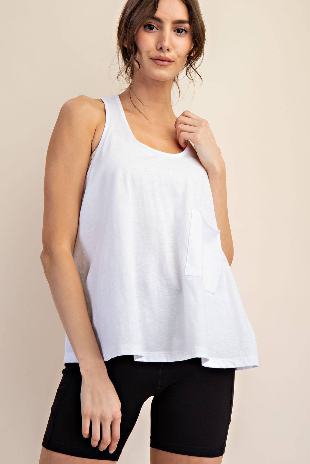 Cotton Slub Sleeveless Top - Hype Up
